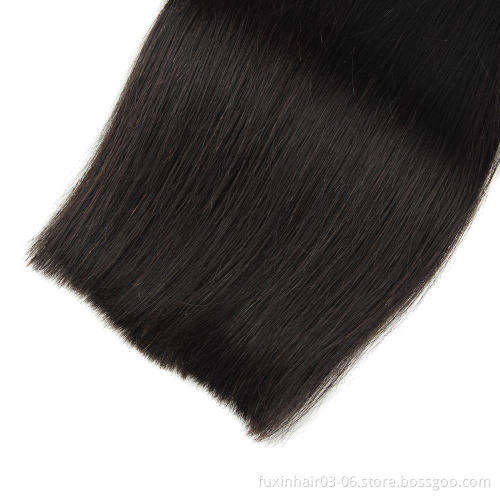 Virgin Human Hair Cuticle Aligned Raw Indian Remy Hair WEAVING Silky Straight Wave Machine Double Weft ALL Colors >=25%